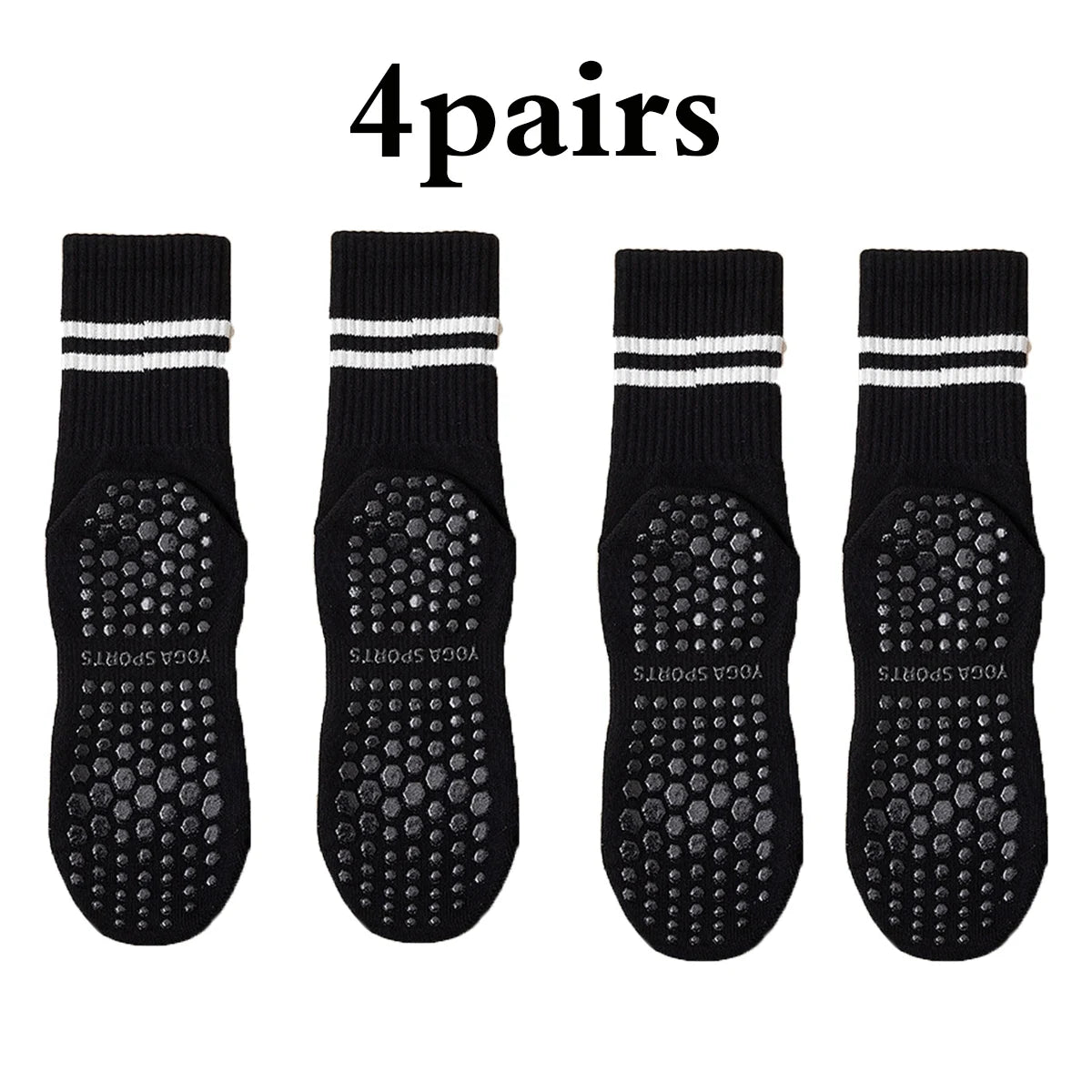 4 Pairs of Yoga Socks
