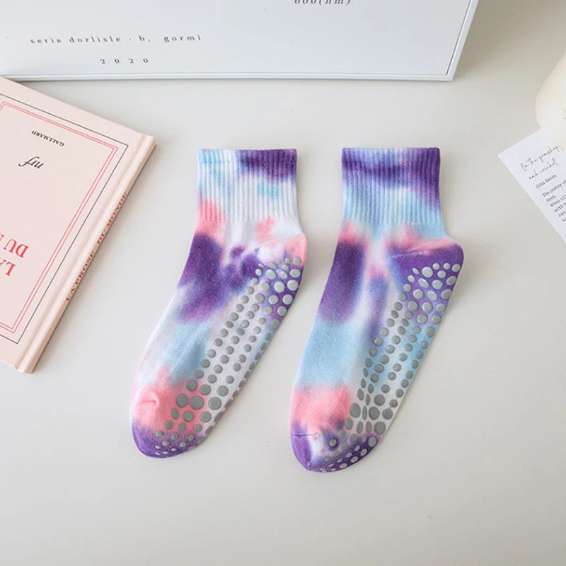Women Rainbow Grip Socks