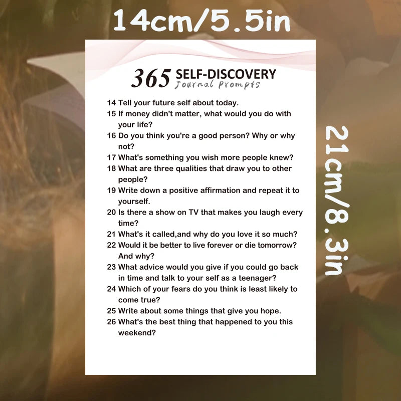 365 Self-Discovery Prompts Journal