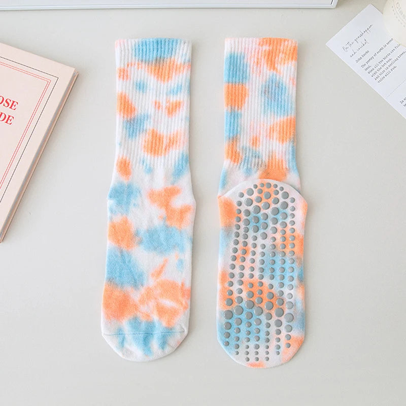 Women Rainbow Grip Socks