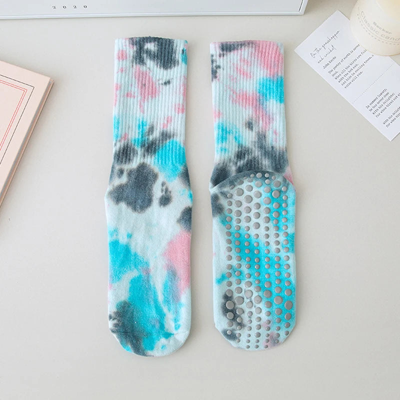 Women Rainbow Grip Socks