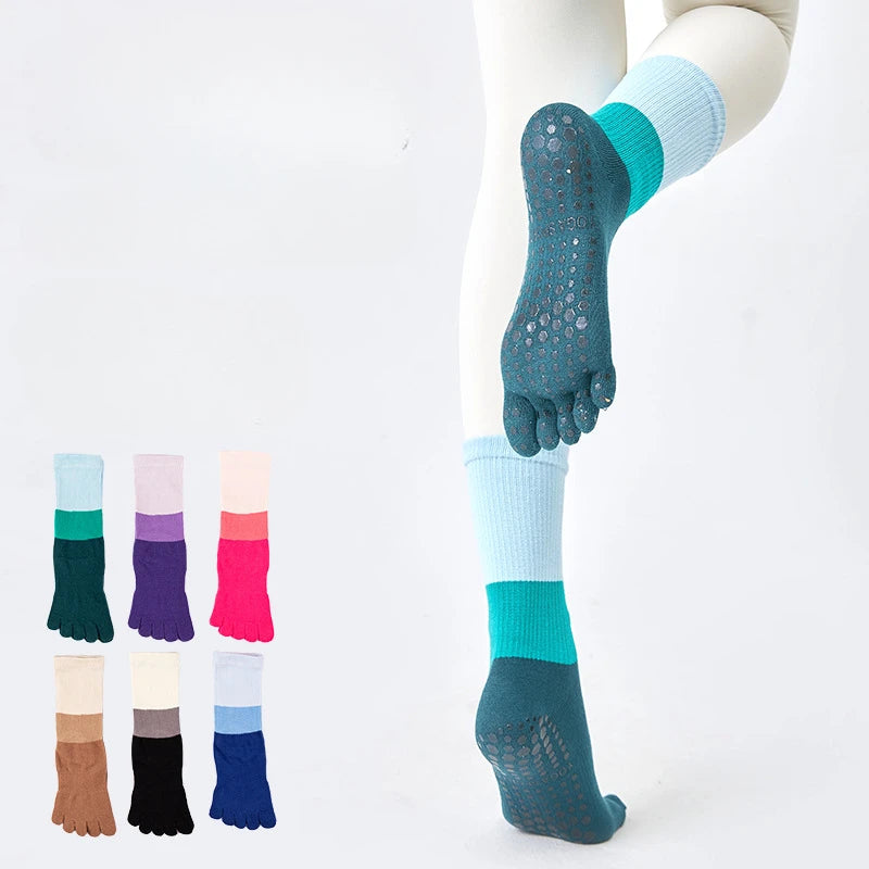 Women Anti-Slip Five Finger Socks