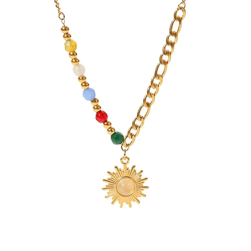 Lumina Gem Sunburst Necklace