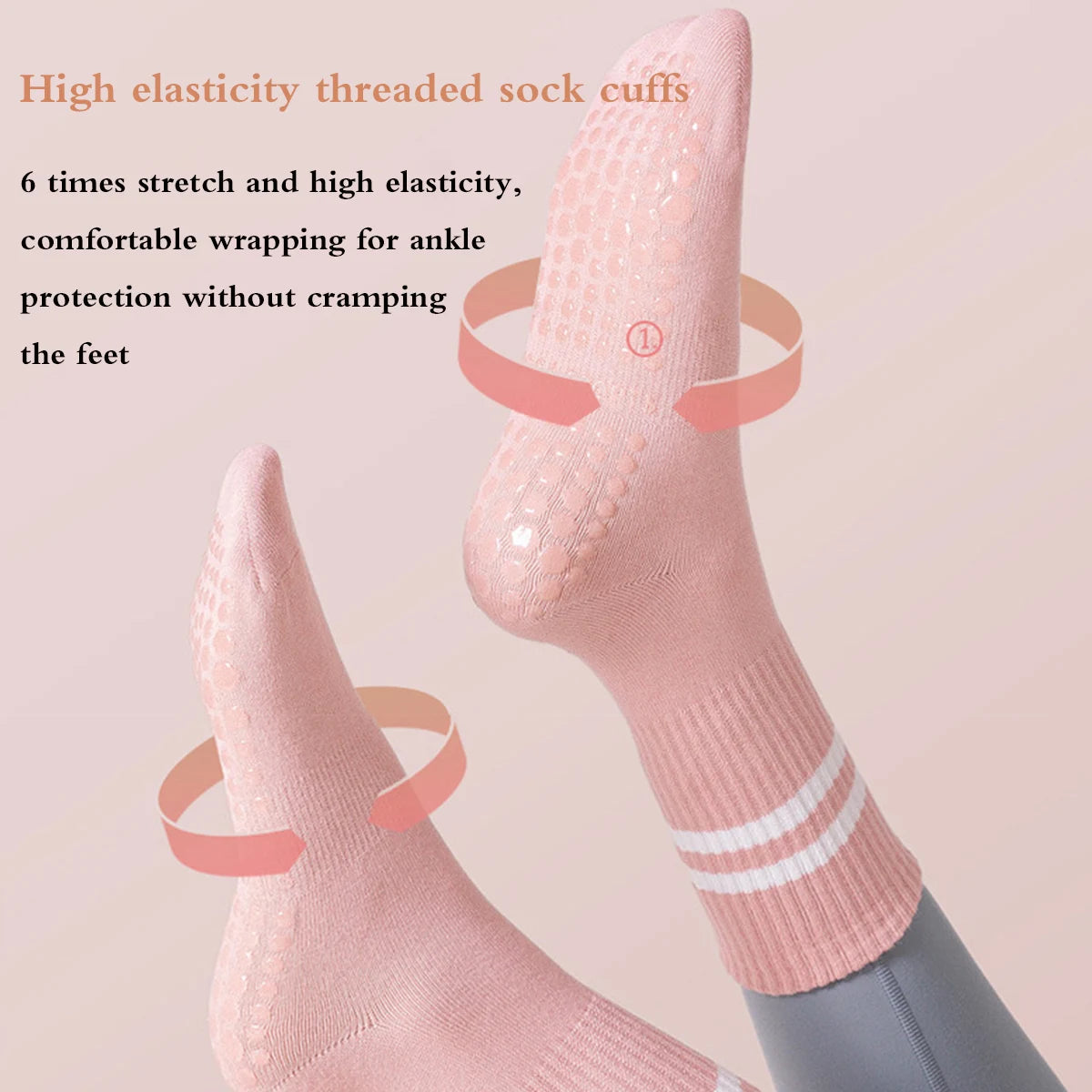 4 Pairs of Yoga Socks