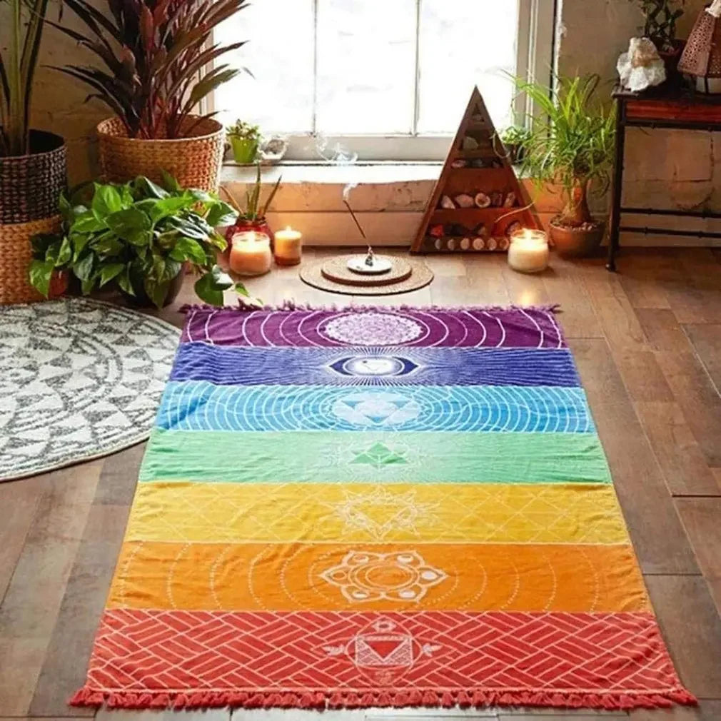 Meditation Yoga Rug Chakras