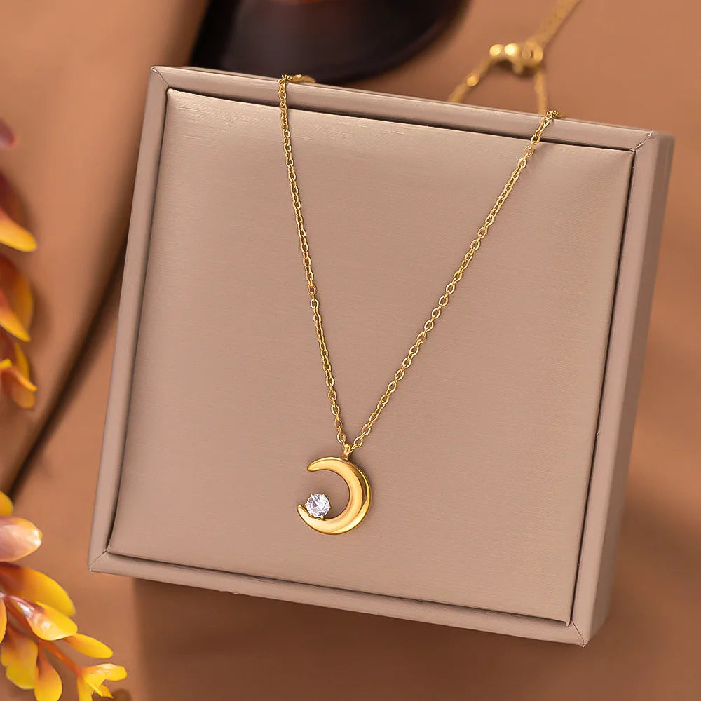 Moon Stone Necklace