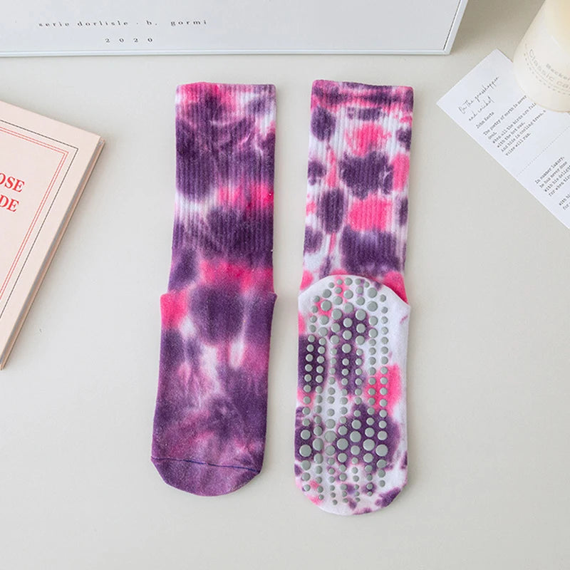 Women Rainbow Grip Socks