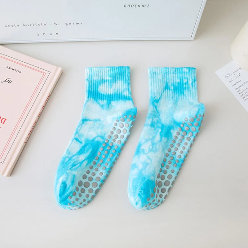 Women Rainbow Grip Socks