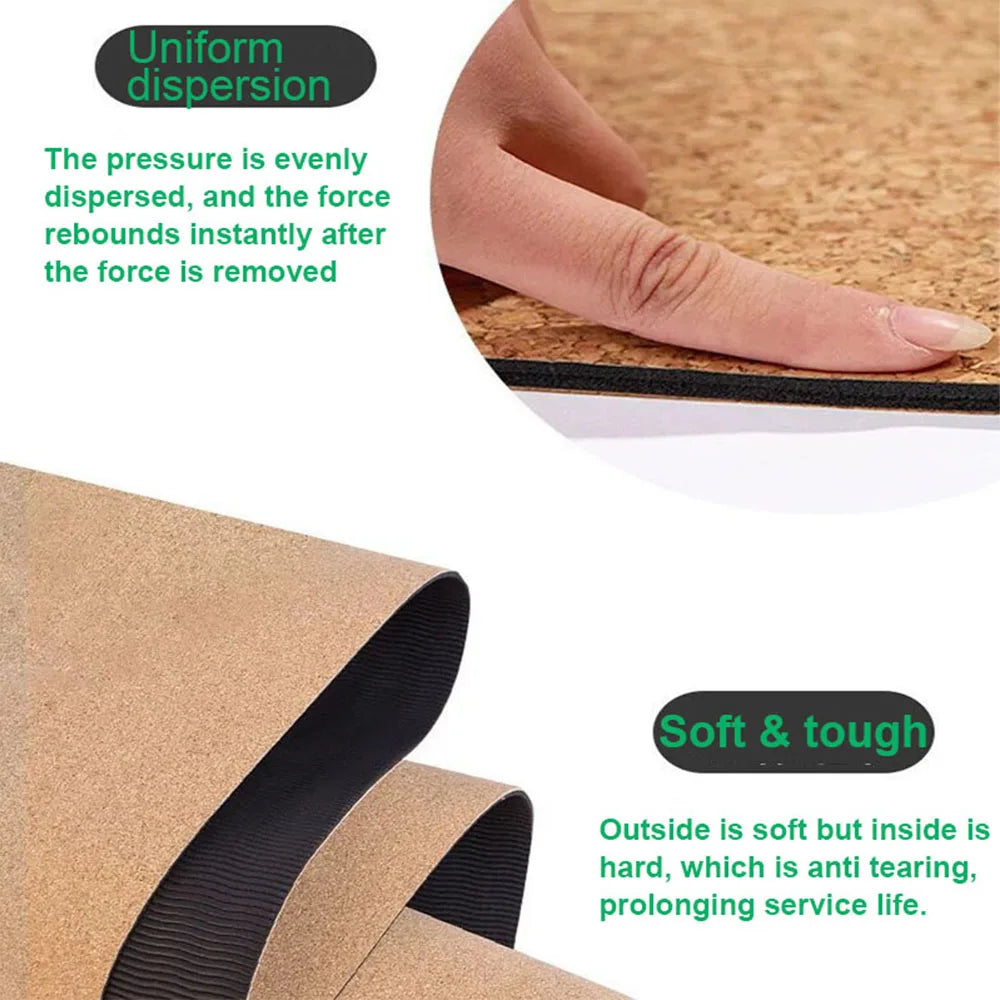 TPE Cork Yoga Mat