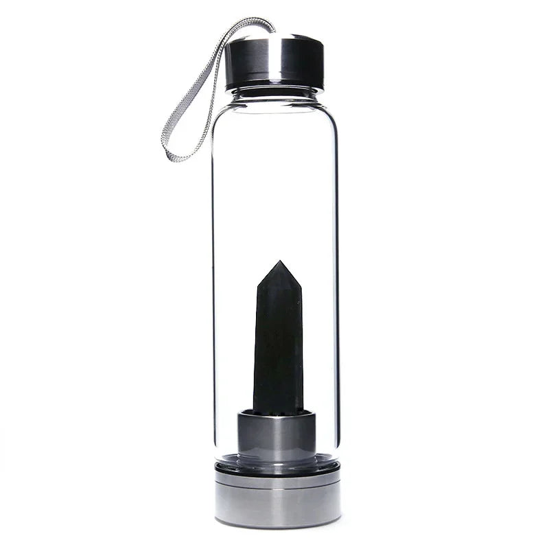 Water Bottle Natural Crystal Stone