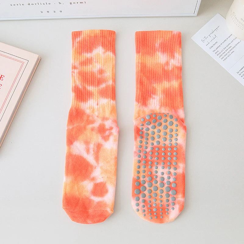 Women Rainbow Grip Socks