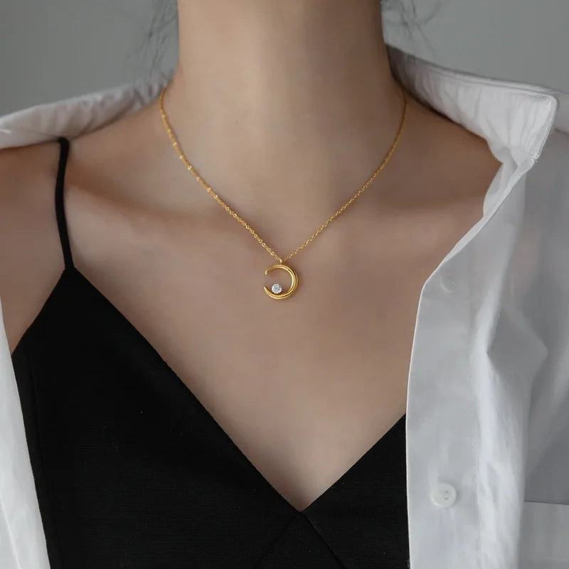 Moon Stone Necklace