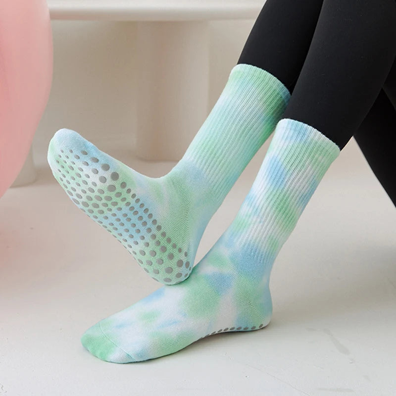 Women Rainbow Grip Socks