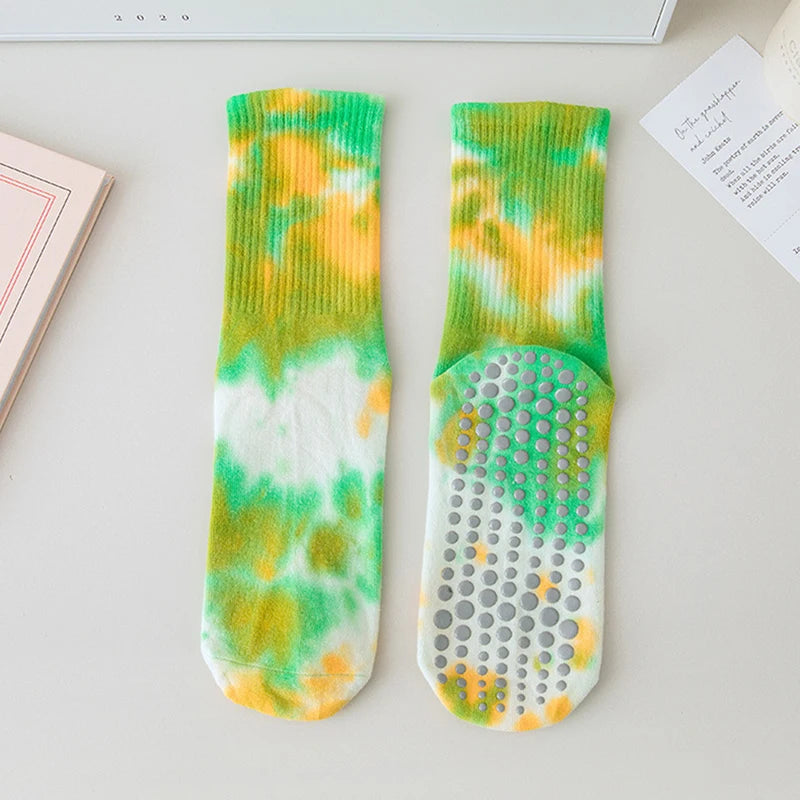 Women Rainbow Grip Socks